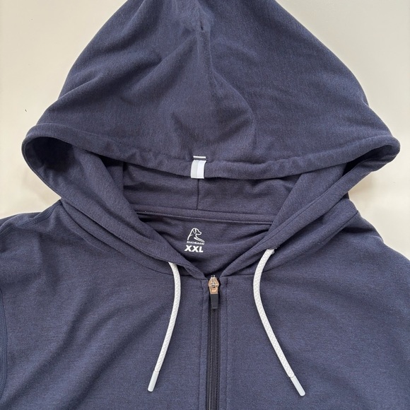 RHOBACK Women's Navy Blue Tempo Performance Full-Zip Hoodie Size XXL, EUC - Picture 4 of 8